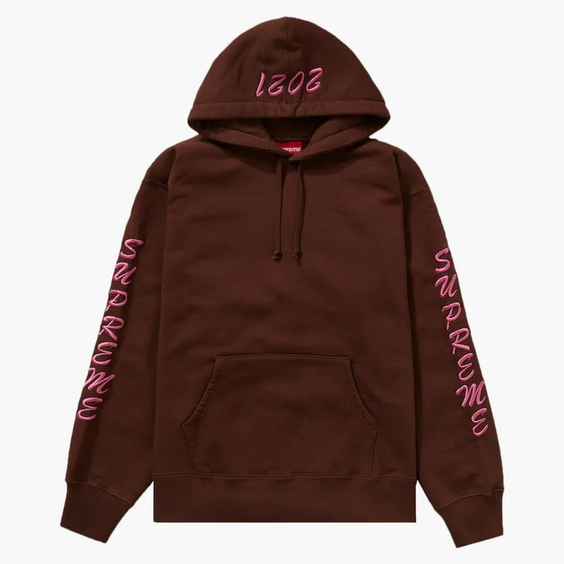 Supreme Guardian Hooded Sweatshirt Dark Brown