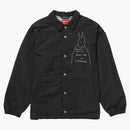 Supreme rubber coaches jacket black