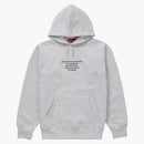 Supreme HQ Hooded Sweatshirt Ash Gray