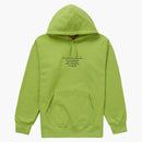 Supreme HQ Hooded Sweatshirt Lime