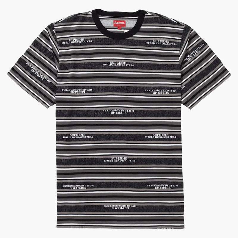 Nejvyšší velitelství Stripe S/S Top Black