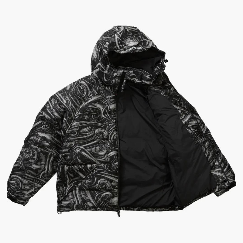 Supreme H.R. Giger Jacquard Down Buffer Jacket Nero