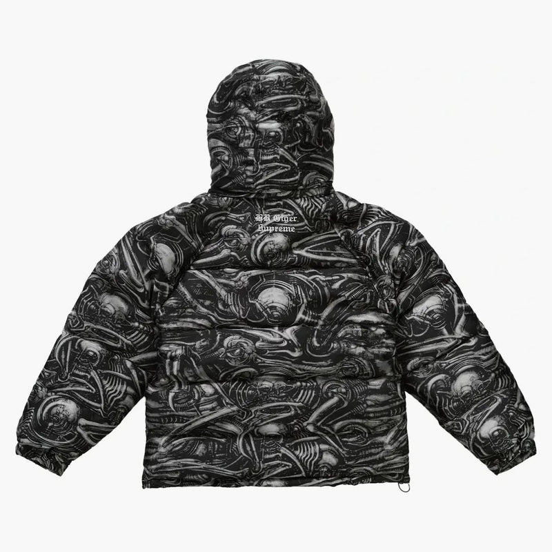 Supreme H.R. Giger Jacquard Down Buffer Jacket Nero