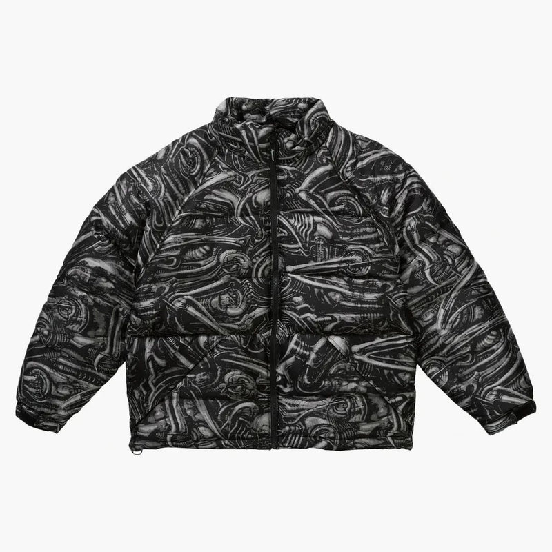 Supreme H.R. Giger Jacquard Down Buffer Jacket Nero