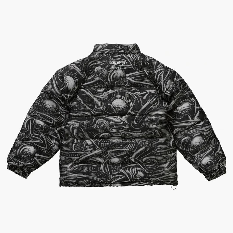 Supreme H.R. Giger Jacquard Down Buffer Jacket Nero