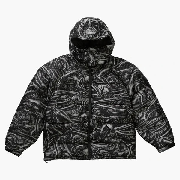 Supreme H.R. Giger Jacquard Down Buffer Jacket Nero