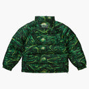 Supreme H.r. Giger Jacquard Down Puffer Jacket Green