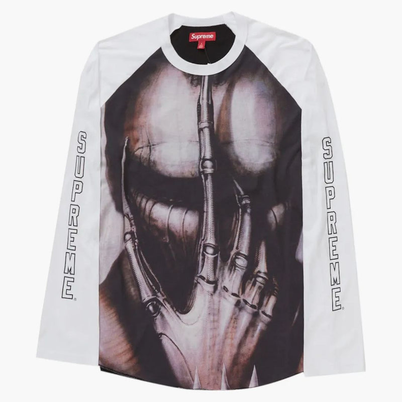 Supreme H.R. Giger Raglan L/S Top White