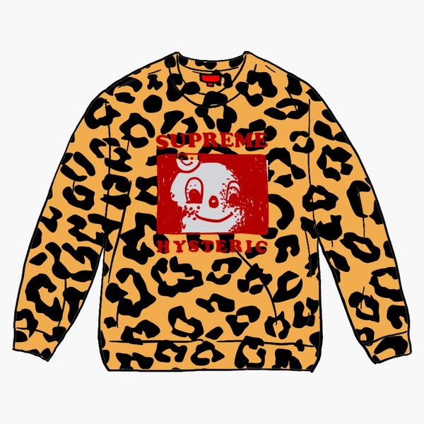 Högsta hysteriska glamour -crewneck leopard