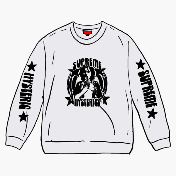 Supreme hysteric glamor l/s tea white