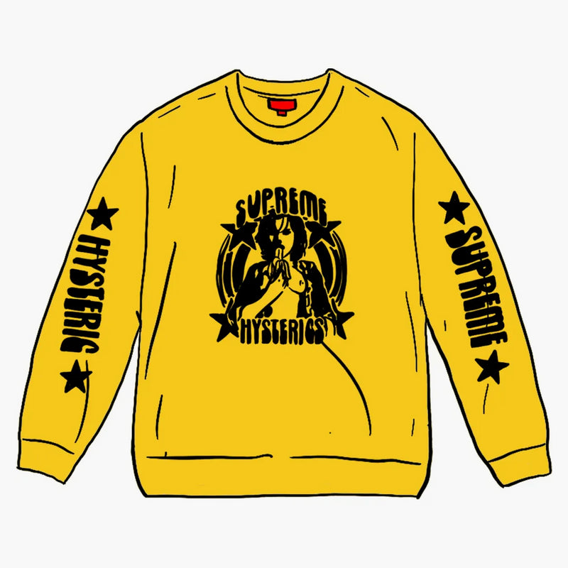 Supreme hysteric glamor l/s tea yellow