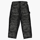 Nejvyšší hysterický kouzelný had s dvojitým kolenním džínovým malířem černé barvy