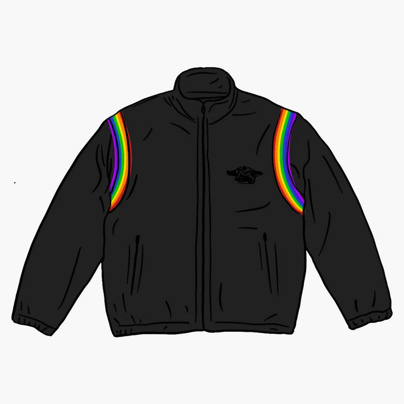 Supreme Hysteric Glamor Velor Track Jacket Black