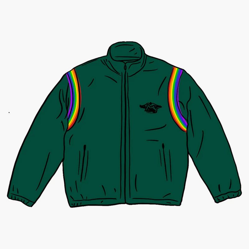 Supreme Hysteric Glamor Velor Track Jacket Green