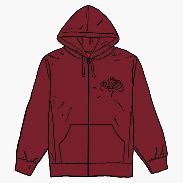 Nejvyšší hysterická kouzelná zip na zip kapuce mikina kardinál