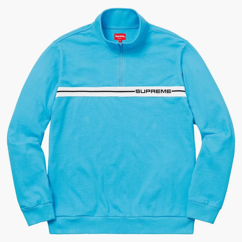 Supreme Half Zip Warm Up Light Blue