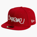 Supreme Handstyle New Era Red