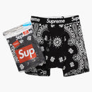 Supreme Hanes Bandana Boxer Briefs (2 Pack) Black