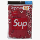 Supreme Hanes Bandana Boxer Briefs (2 Pack) Red