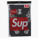 Supreme Hanes Bandana Tagless Tea (2 pack) Black