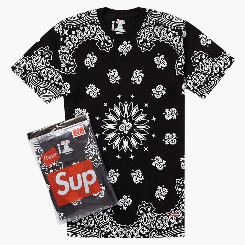 Supreme Hanes Bandanaless Tea (2 Pack) Černý