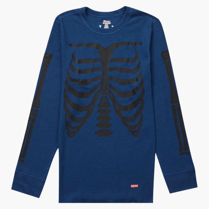 Supreme Hanes Bones Thermal Crew (1 pack) Blue