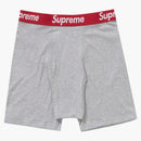 Supreme Hanes Boxer Briefs (2 Pack) Heather Grey