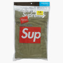 Supreme Hanes Boxer Briefs (2 Pack) Olive