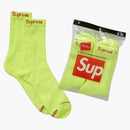 Calzini dell'equipaggio supremo Hanes (4 pacchetti) giallo fluorescente