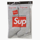 Calzini dell'equipaggio supremo Hanes (4 pacchetti) Heather Grey