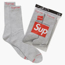 Calzini dell'equipaggio supremo Hanes (4 pacchetti) Heather Grey