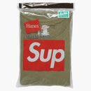 Supreme Hanes Tagless Tees (2 paquete) Oliva