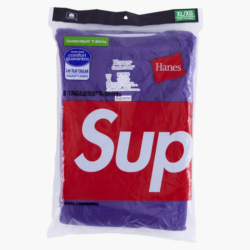 Supreme Hanes bez značek (2 balení) fialová
