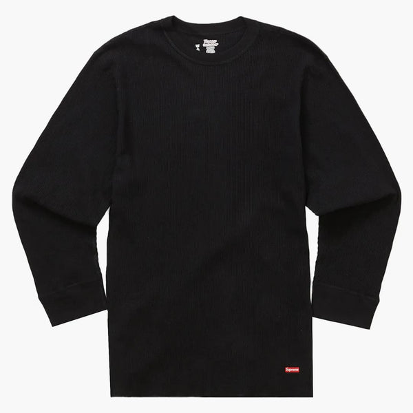 Supreme Hanes Thermal Crew (1 pack) Black