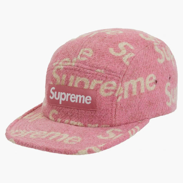 Supreme Harris Tweed Camp Cap Pink