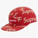 Supreme Harris Tweed Camp Cap Red
