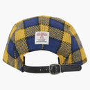 Supreme Harris Tweed Camp Cap Yellow Plaid