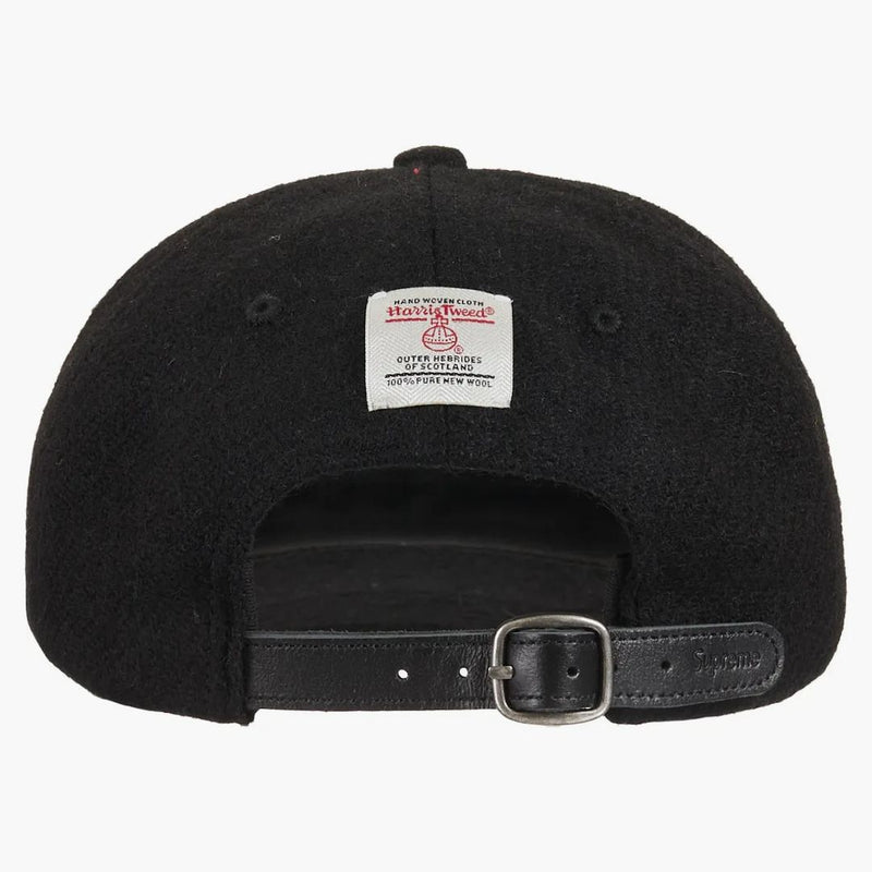 Supreme Harris Tweed Classic Logo 6 pannello nero