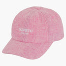 Supreme Harris Tweed Logotipo clásico de 6 paneles Pink