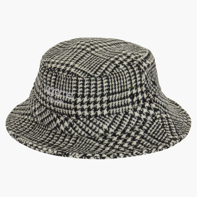 Supreme Harris Tweed Classic Logo Crusher Black Multi