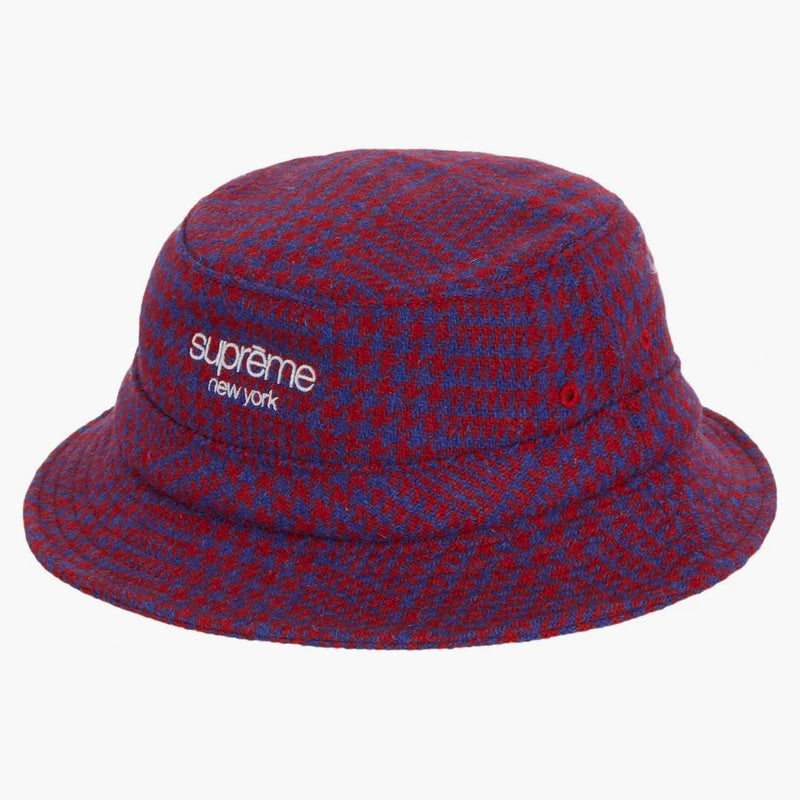 Supreme Harris Tweed Classic Logo Crusher Royal Multi