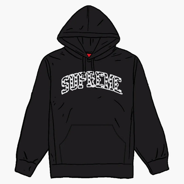 Supreme Hearts Arc Hooded Sweatshirt Black