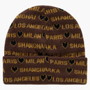 Supreme Hearts Beanie Brown