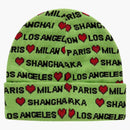 Supreme Hearts Beanie Green