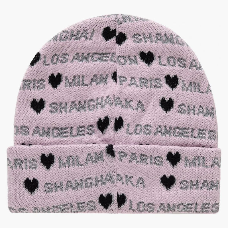 Nejvyšší srdce Beanie Pink