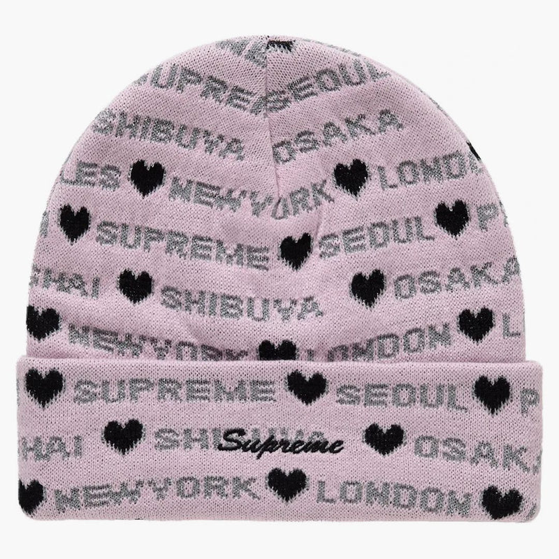 Nejvyšší srdce Beanie Pink
