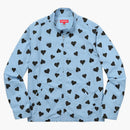 Supreme Hearts Harrington Jacket Light Blue