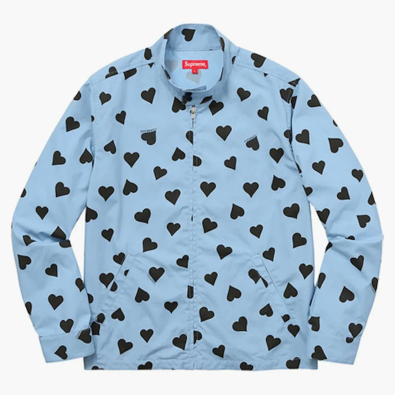 Supreme Hearts Harrington Jacket ljusblå