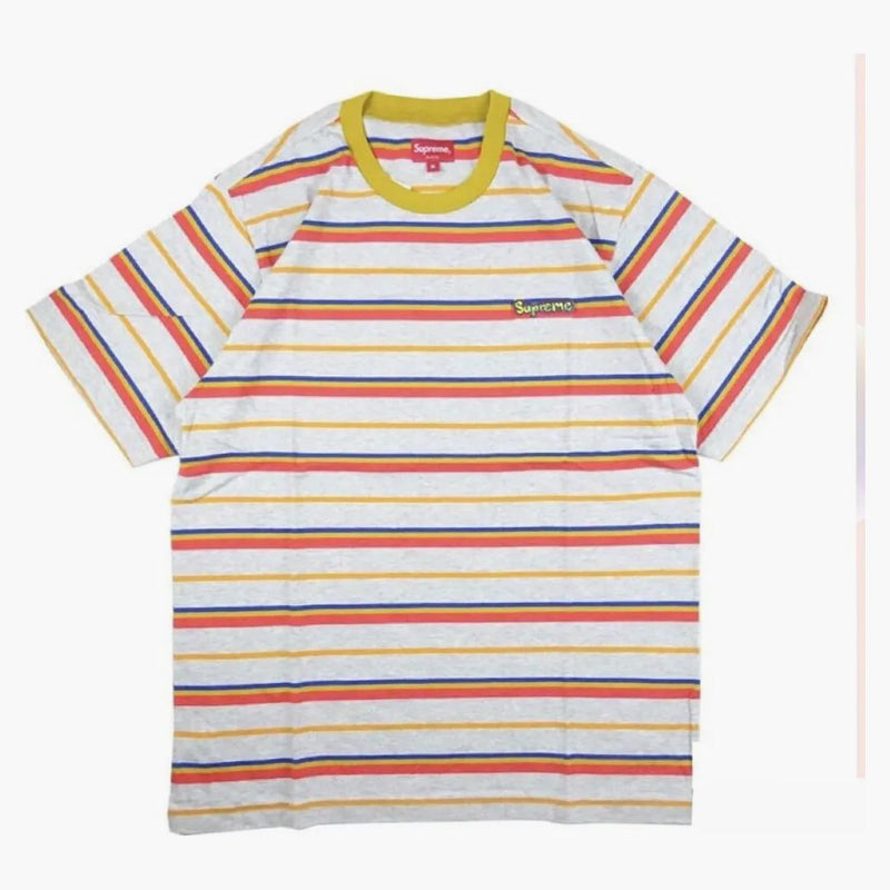 Nejvyšší Heather Stripe Top Gold