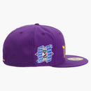 Supreme Hebrew New era 59fifty Fitted Cap Purple